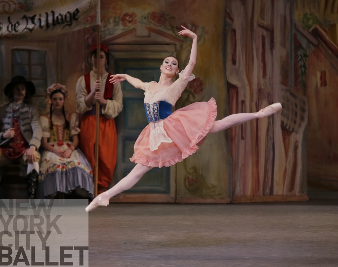Tiler Peck performing with New York City Ballet
